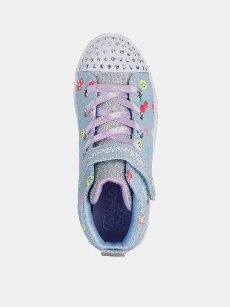 Дитячі Кеди високі Skechers HEART STEPS текстиль блакитний