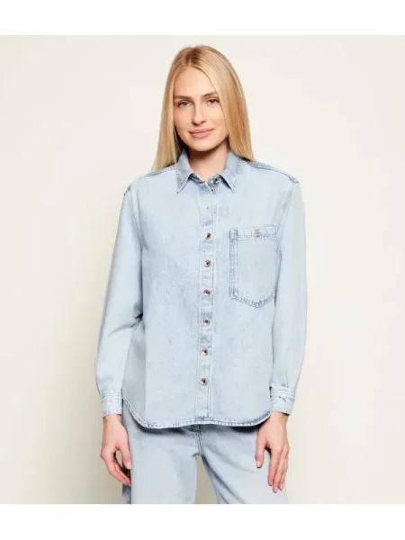Patrizia Pepe De blugi cămașă | regular fit albastru