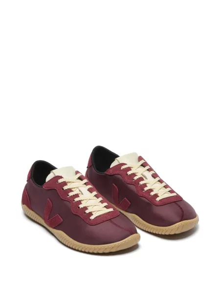 Fűzős csipkés sneaker Baserange piros