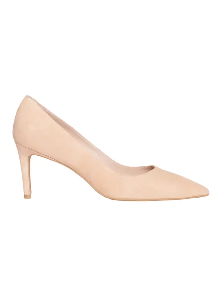 Czółenka Stuart Weitzman zamszowa beżowa