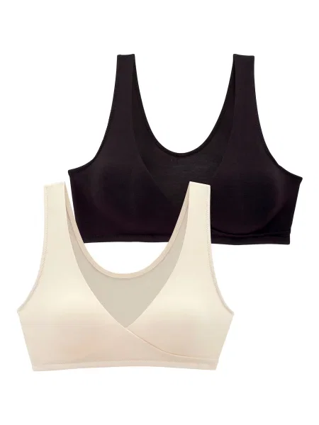 PETITE FLEUR Sutiene alăptare crem negru