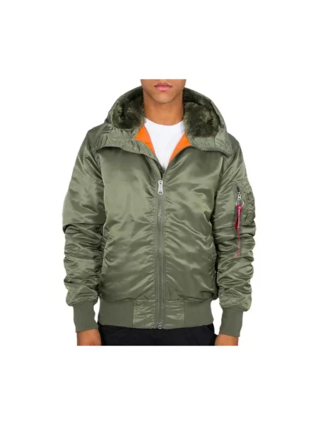 Alpha Industries kurtka Hooded zimowa zielony