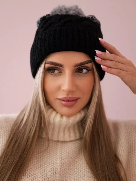 Șapcă Kesi din fleece negru