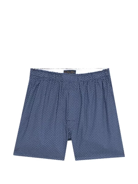 Boxeri Brooks Brothers cu model floral cu imagine albastru
