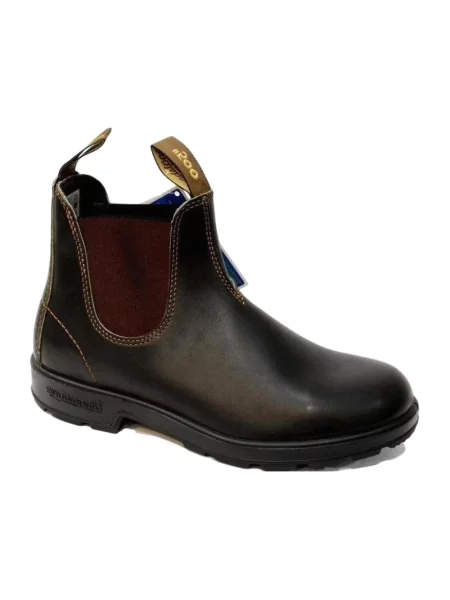 Botki Blundstone skórzane niebieskie