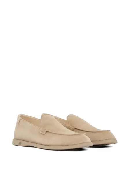 Loaferice Emporio Armani od brušene kože