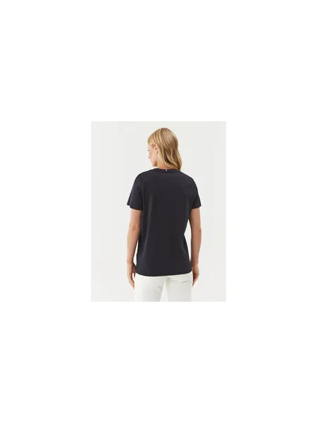 Tommy Hilfiger Póló Heritage Graphic Tee Regular Fit sötétkék