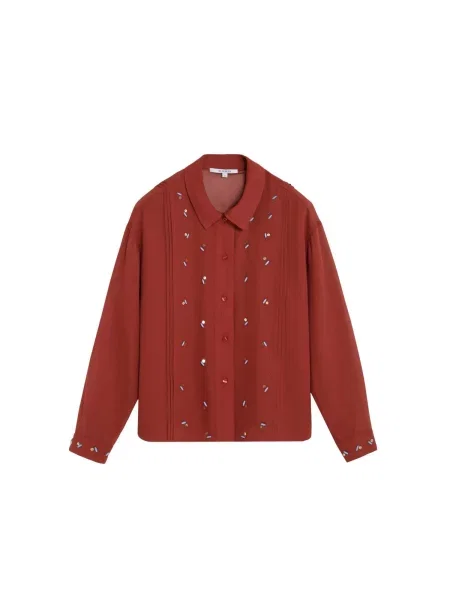 Scalpers Bluză ruginiu maro