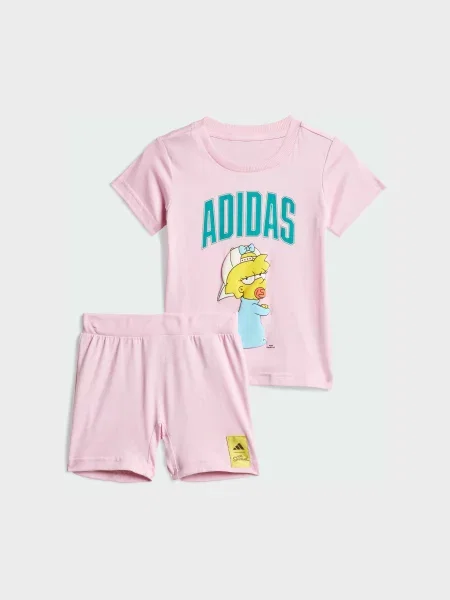 Костюмный костюм Adidas розовый