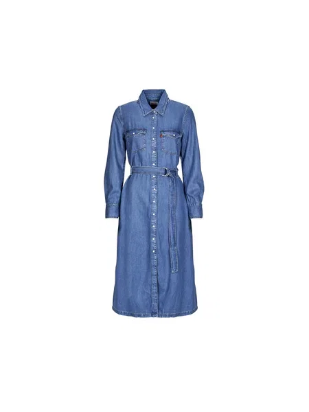 Obleka denim obleka Levi's ® modra