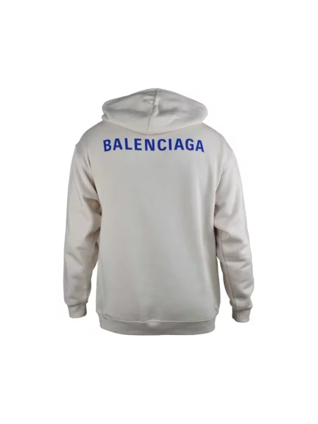 Bluza z kapturem Balenciaga z logo biała