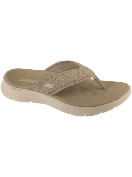 Šľapky Skechers béžová