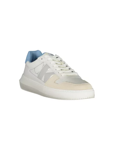 Lniane trampki Calvin Klein białe