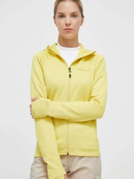 Sportovní mikina Marmot Olden Polartec žlutá