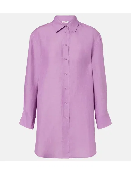 Cămașă Eres de in violet