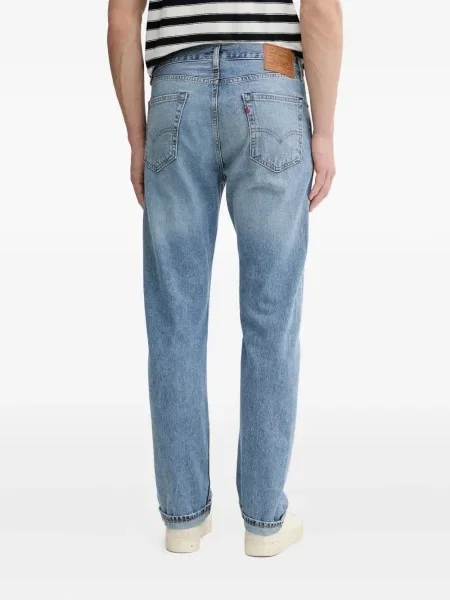 Blugi evazați Levi's® din piele de căprioară albastru