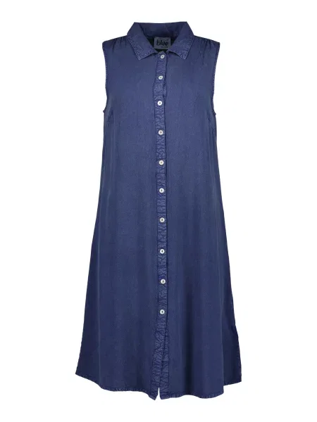 BLUE SEVEN Dolga srajca temno modra