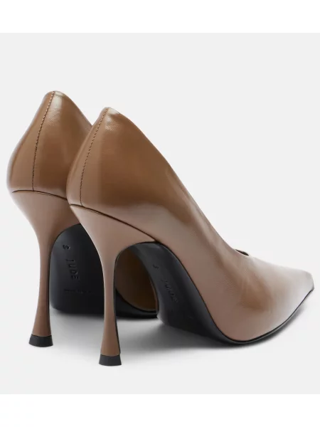 Pantofi cu toc Jude din piele maro