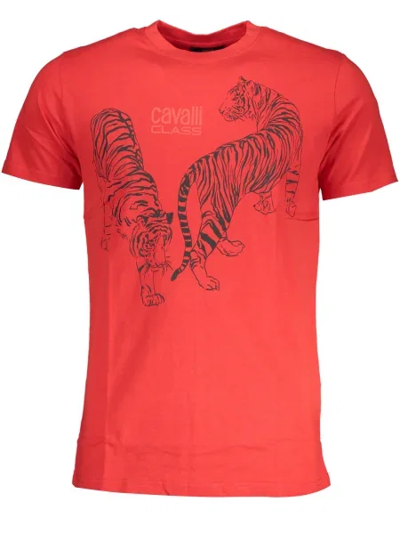 Tricou Cavalli Class scurt roșu
