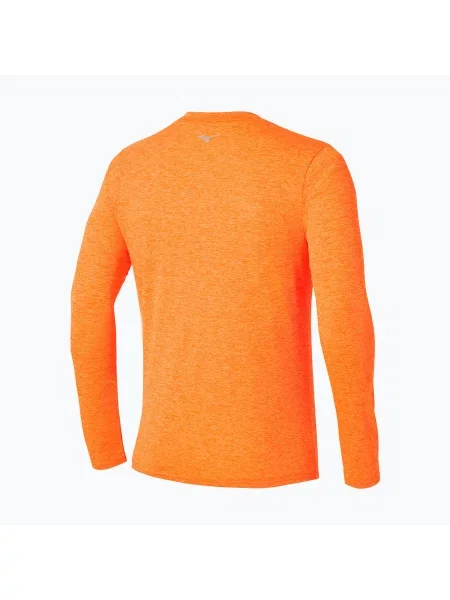 Longsleeve do biegania Mizuno Core Impulse Half Zip Tee pomarańczowa