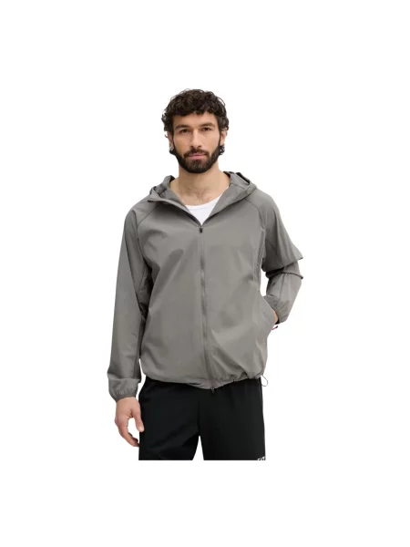 Kurtka Emporio Armani Ea7 z kapturem szara