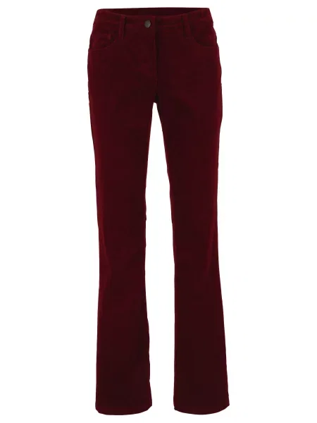 Bonprix Pantaloni bordeaux roșu