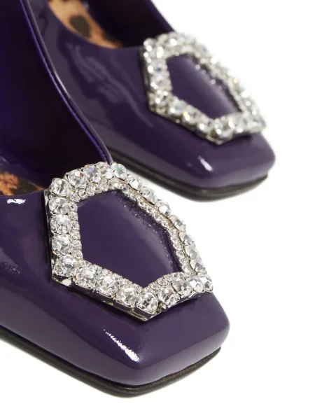 Pantofi cu toc Philipp Plein violet