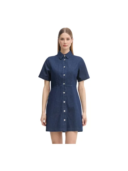 Barbour sukienka jeansowa Maia niebieska