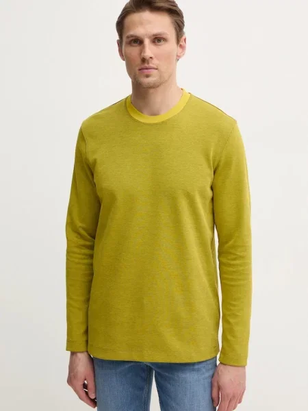 Majica z dolgimi rokavi Sisley zelena