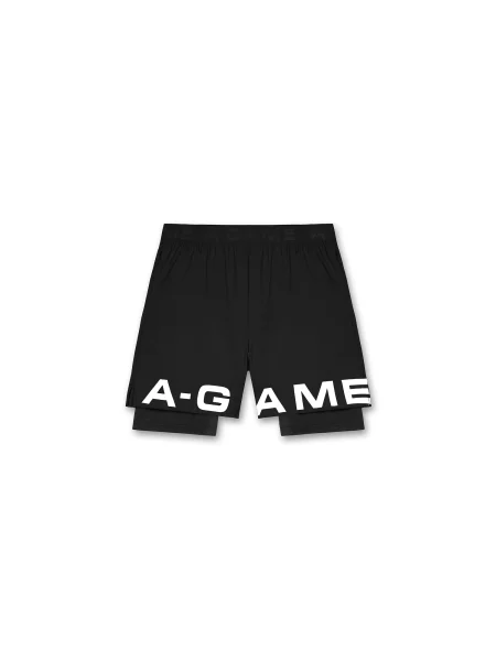 A-Game Pantaloni sport Dual' negru