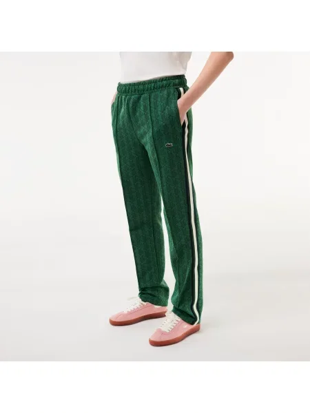 Lacoste Spodnie Dresowe Monogram zielone