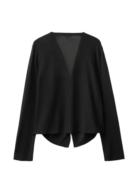 Cardigan Benetton drapat negru