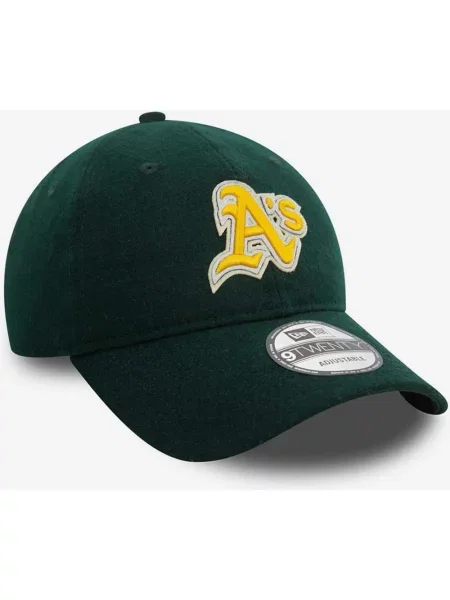 Czapka z daszkiem New Era Melton MLB Oakland Athletics zielona żółta