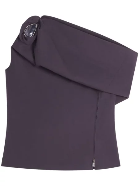 Bluză Lanvin asimetrică violet