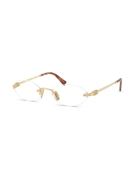 Ochelari de soare Miu Miu Eyewear auriu