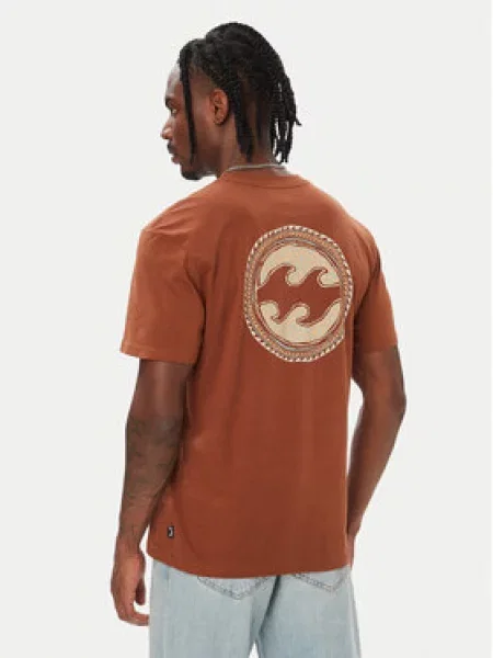 BILLABONG Tričko CRAYON WAVE krémová hnedá