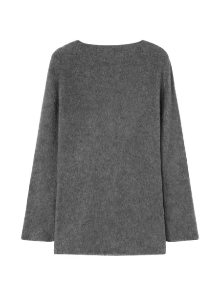 Rochie mini Retori tricotate cu spatele deschis gri
