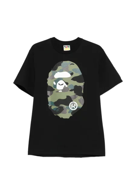 Tricou A Bathing Ape® cu imagine cu model camuflaj negru