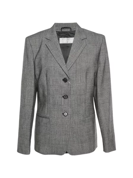 Sacou Max Mara în carouri gri