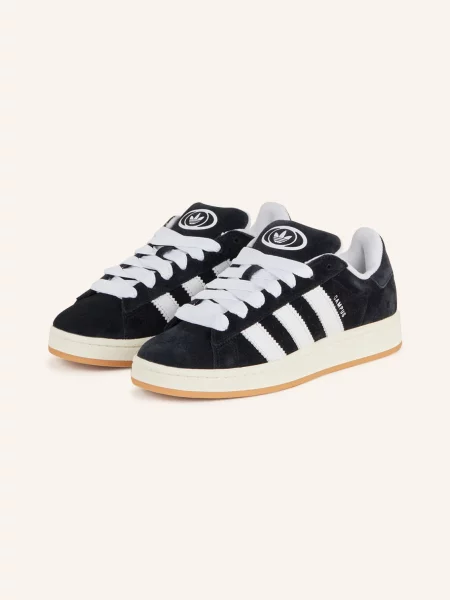 Sneakersy Adidas Campus skórzane czarne