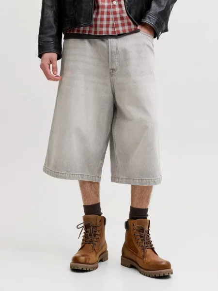 JACK & JONES Džinsai JJIBILLY JJLUCA šviesiai pilka