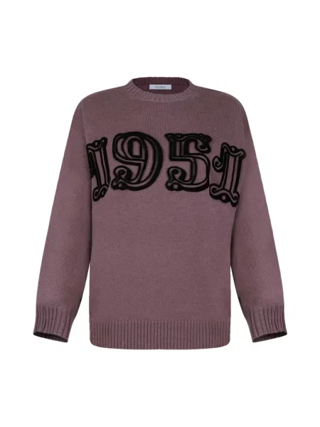 Sweter Max Mara wełniany fioletowy