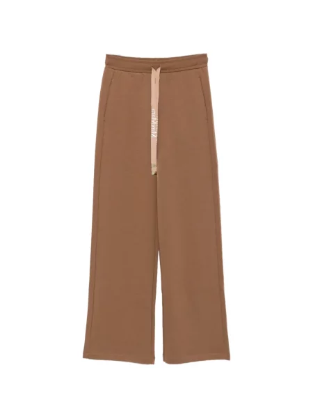 Pantaloni 's Max Mara alergare cu cordon maro