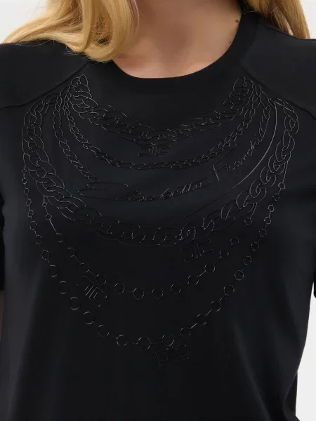 Футболка Elisabetta Franchi чорна