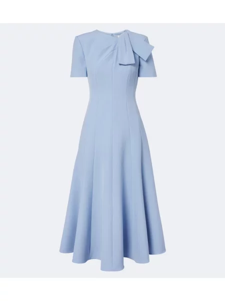 Rochie de cocktail Roland Mouret cu funde albastru