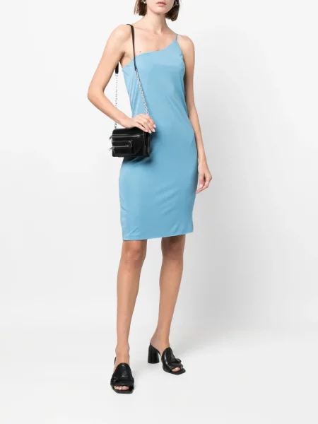 Megztas kostiumas suknele Dsquared2 vieno peties mėlyna