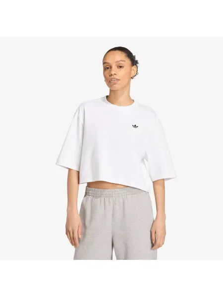Tricou adidas Essentials Crop T-shirt White S alb