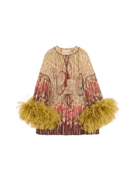 Lniana bluzka Valentino z wzorem paisley