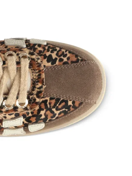Sneakerși Amiri cu imagine cu model leopard maro
