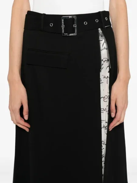 Fusta plisata Karl Lagerfeld plisată negru